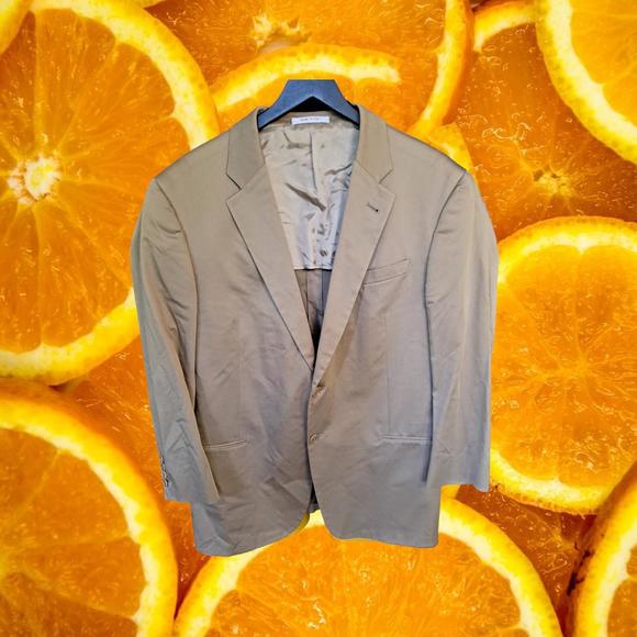 Giorgio Armani Tan 1 Button Blazer Size 44R Made in Italy‎